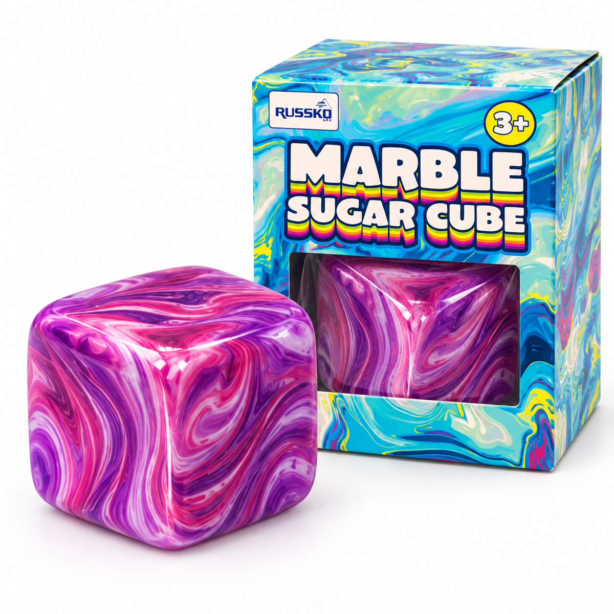 Marble Sugar Cube Squishy