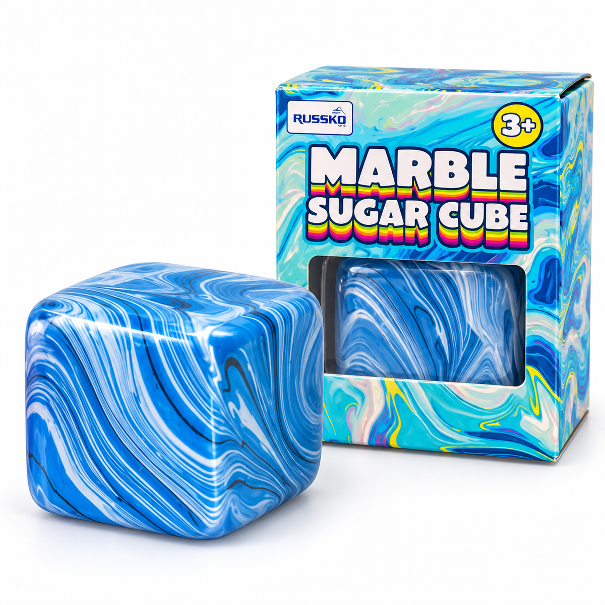 Marble Sugar Cube Squishy
