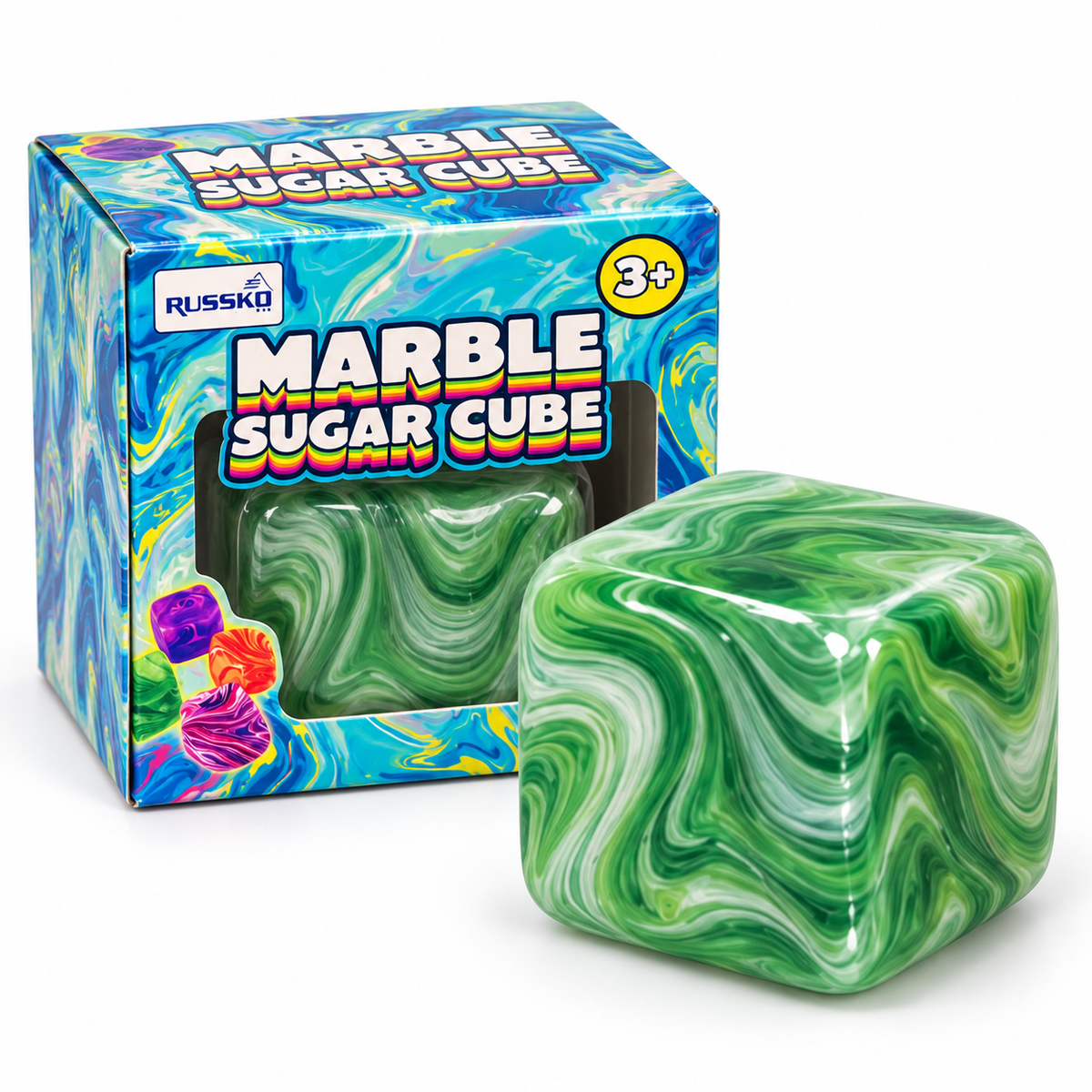 Marble Sugar Cube Squishy