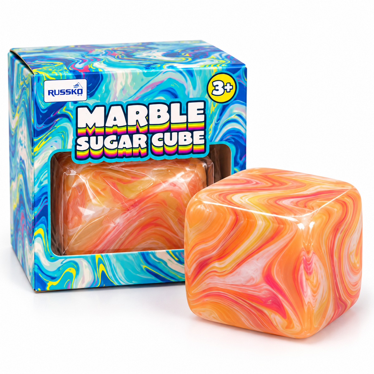Marble Sugar Cube Squishy
